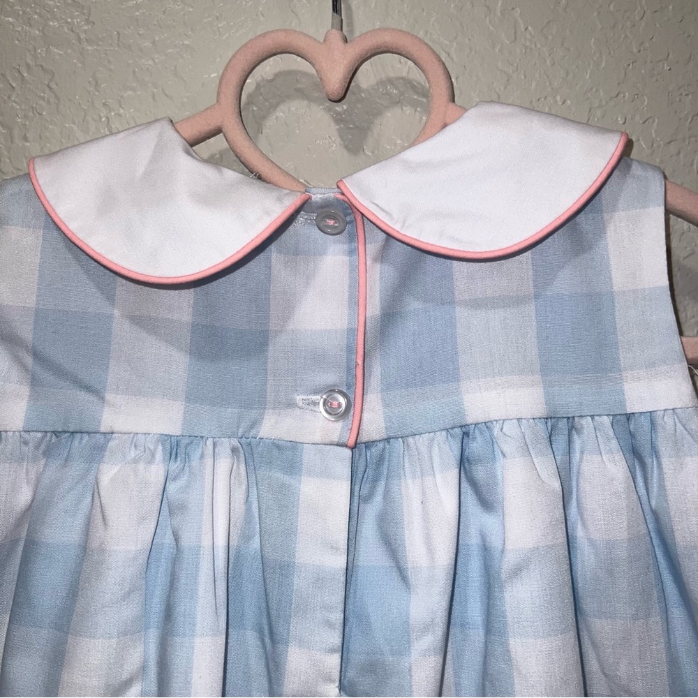 The Beaufort Bonnet Company 2T Chattanooga Check Sleveless Collared Dress - NWT - Picture 4 of 6